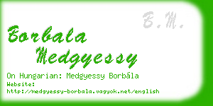 borbala medgyessy business card